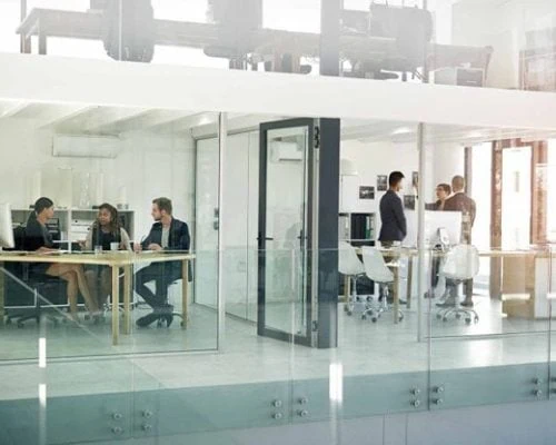 What is Cybersecurity A group of people working in an office